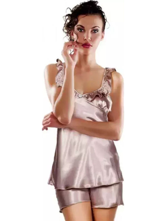 Miorre Summer Satin Babydoll Pink
