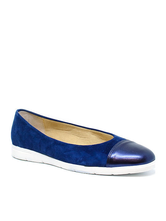 Bigshoes Wildleder Damen Ballerinas in Blau Farbe