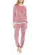 Pink Label Winter Women's Pyjama Set Velvet Pink