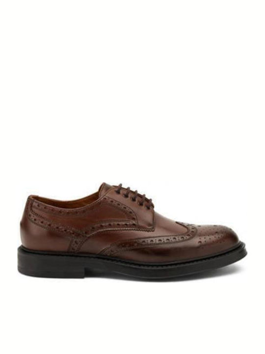 Δερμάτινα Ανδρικά Oxfords Καφέ