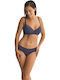 Promise Lace Underwear Set with Bra & Slip Navy Blue