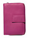 Leather Women's Wallet Classic Fuchsia