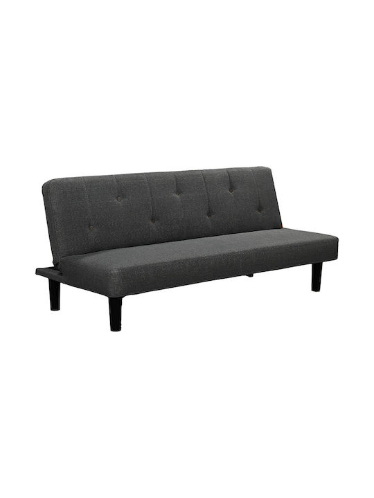 Breathe Two-Seater Fabric Sofa Bed Charcoal 167x77cm