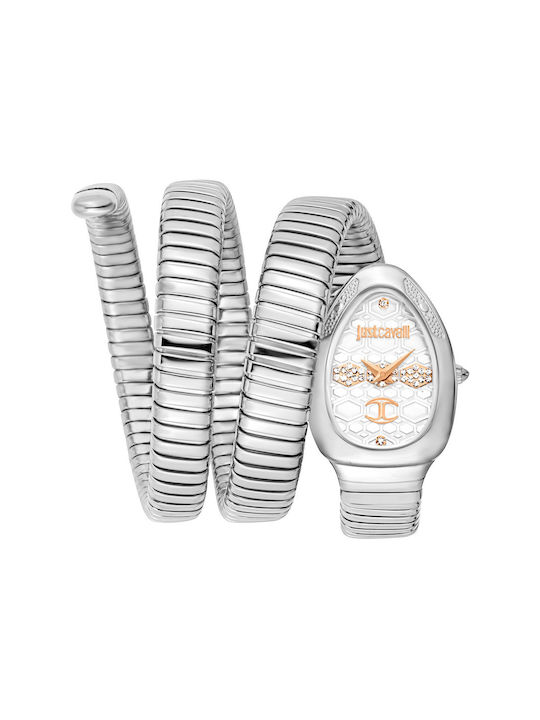 Just Cavalli Watch with Silver Metal Bracelet