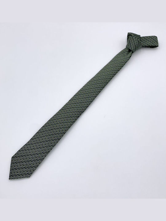Dash&Dot Herren Krawatte Monochrom in Grün Farbe