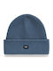 Post Shallow Cuff Beanie Unisex Beanie Knitted in Blue color