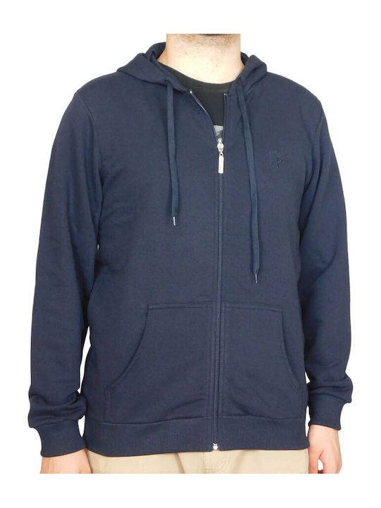 Target Herren Sweatshirt Jacke mit Kapuze und Taschen Blau