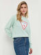 Guess Women's Sweatshirt Green