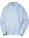 Women's Sweatshirt Hooded Light Blue