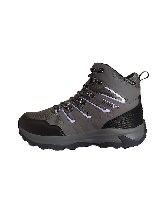 NORTIV8 Women's Hiking Boots Waterproof Gray