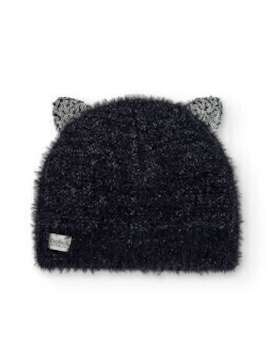 Kids Beanie Knitted Black