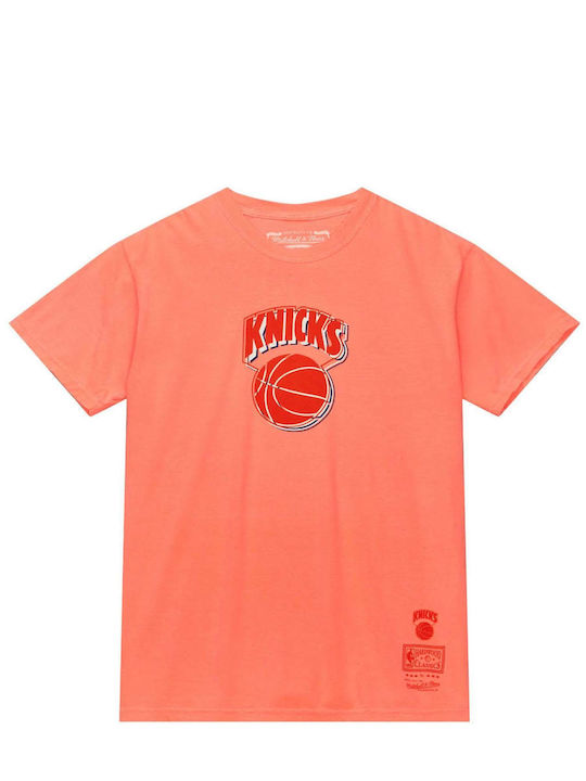 Mitchell & Ness Men's Athletic T-shirt Short Sleeve Orange