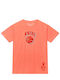 Mitchell & Ness Herren Sport T-Shirt Kurzarm Orange