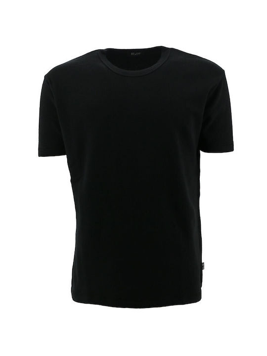 Rose & Cigar T-shirt Bărbătesc cu Mânecă Scurtă Negru