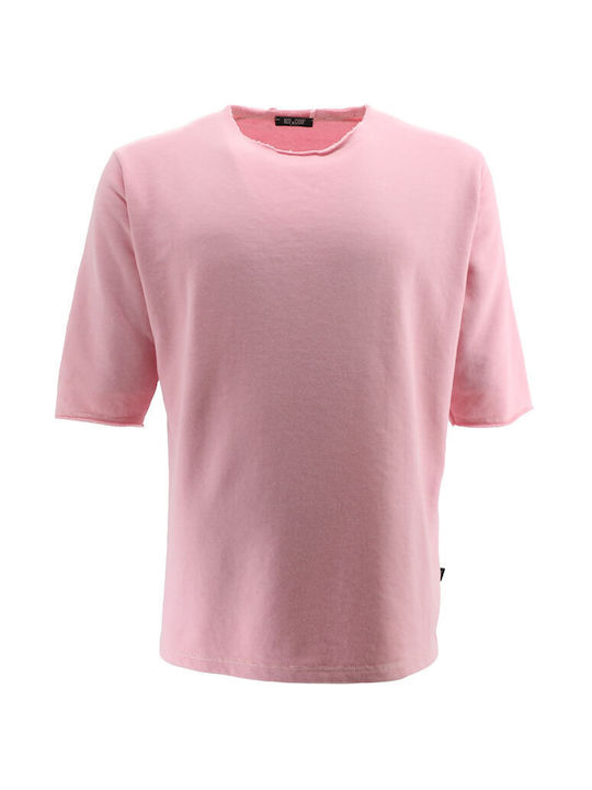 Rose & Cigar Men's Short Sleeve T-shirt Pink