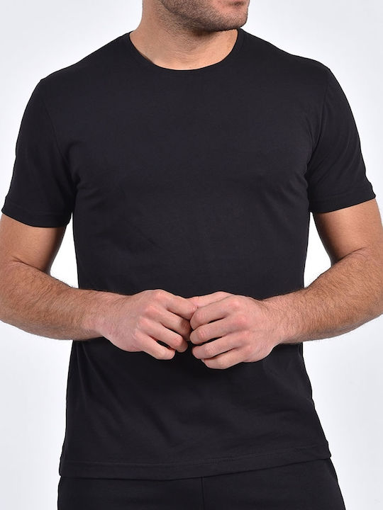 Clever Herren T-Shirt Kurzarm Schwarz