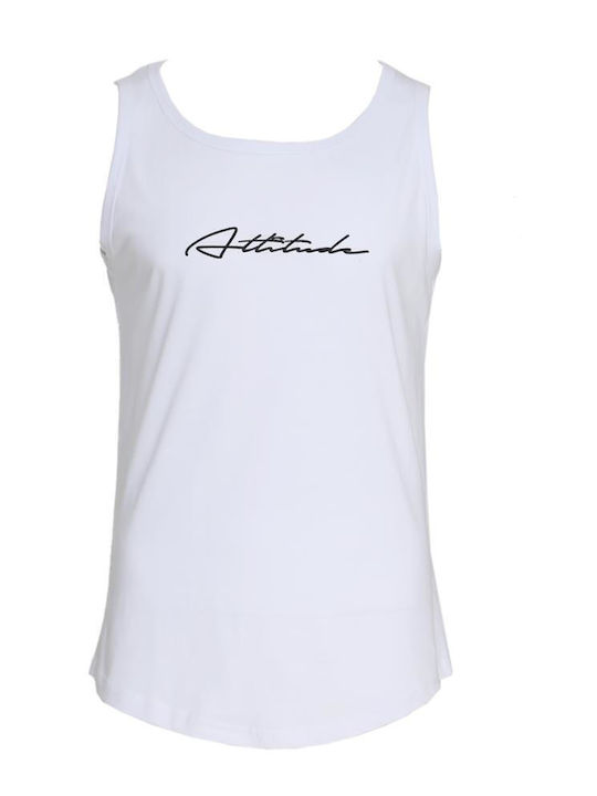 Attitude T-shirt Λευκό