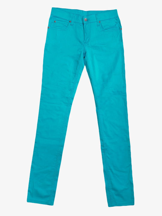 Cheap Monday Femeiesc Tesatura Pantaloni Albastru deschis