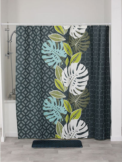 Eurocasa Duschvorhang 180x180cm Mehrfarbig