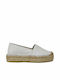 Women's Leather Espadrilles White