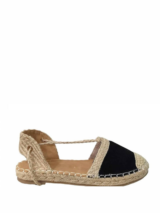 Buonarotti Women's Synthetic Leather Espadrilles Black