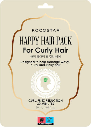 Kocostar Happy Hair Pack Μάσκα Μαλλιών για Λείανση με Argan Oil & Aloe Vera 30ml