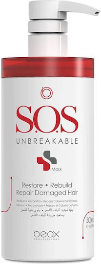 Beox S.O.S Unbreakable Haarmaske für Reparatur mit Keratin 500ml