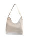 SHOULDER BAG WITH BEIGE LEATHER