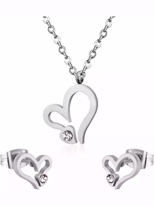 Bode Set with Necklace & Earrings from Steel