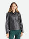 Brixton Women's Short Biker Jacket for Winter Black