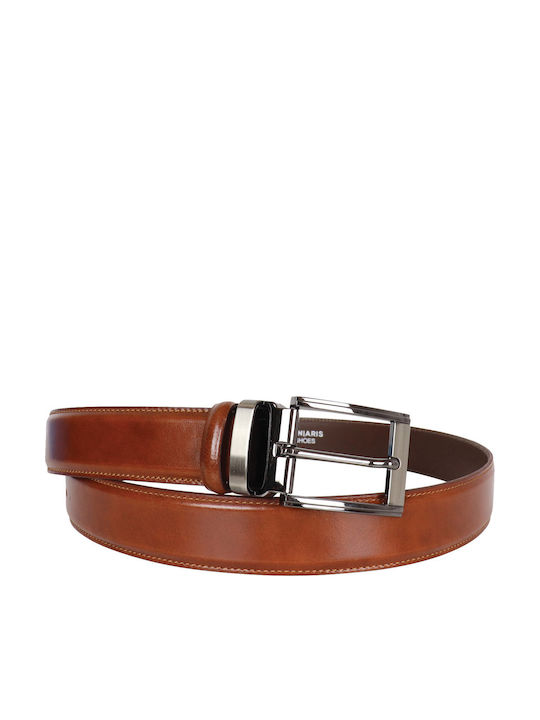 Men's Belt Leather Tabac Brown