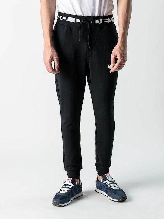 Devergo Men's Sweatpants with Rubber Black