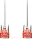 Nedis U/UTP Cat.6 (Gigabit) Καλώδιο Δικτύου Ethernet 15m Γκρι