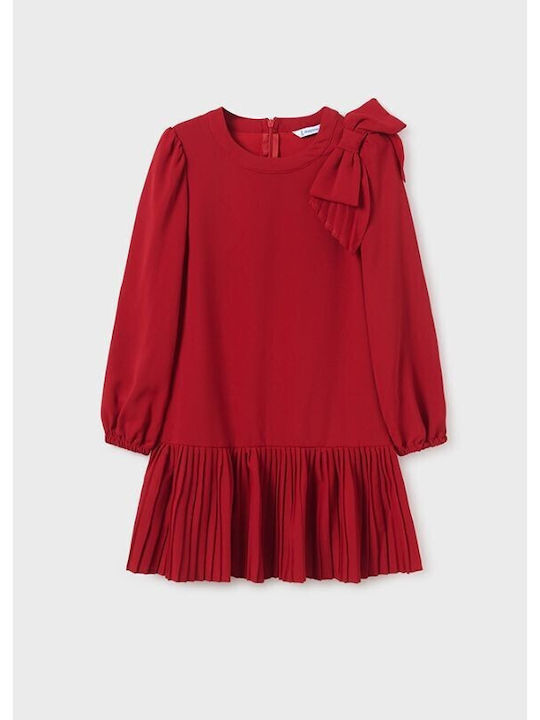 Mayoral Παιδικό Φόρεμα Κόκκινο