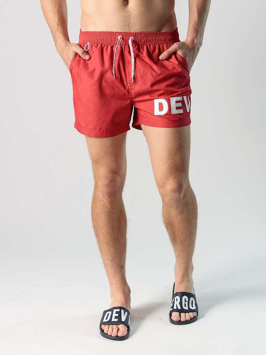 Devergo Herren Badebekleidung Shorts Rot