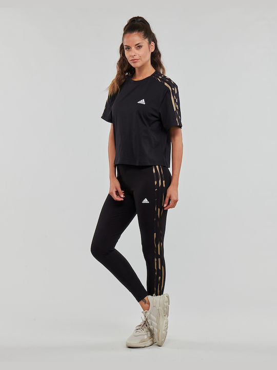 Adidas 3S CRO T Women's Athletic T-shirt Black