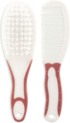 Lorelli Baby Brush & Comb Blush Pink 2pcs