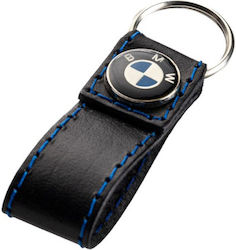 BMW Leather Keychain Blue BMW Leather Keychain Blue