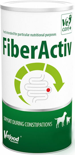 Vetfood FiberActiv Multivitamine für Hunde und Katzen in Pulver 500gr für Magen-Darm-Erkrankungen