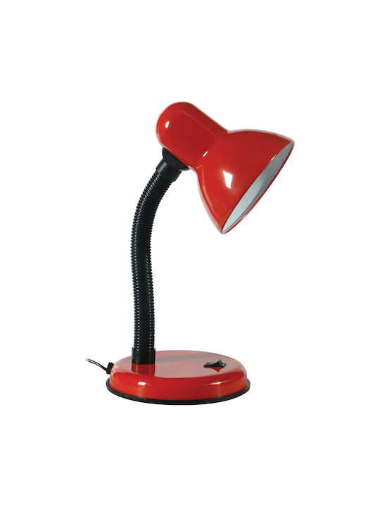 ARlight TLC 2028 Office Lamp with Flexible Arm for Socket E27 in Red Color