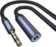 Kakusiga 3.5mm Jack Cable Male to Female Black 1m