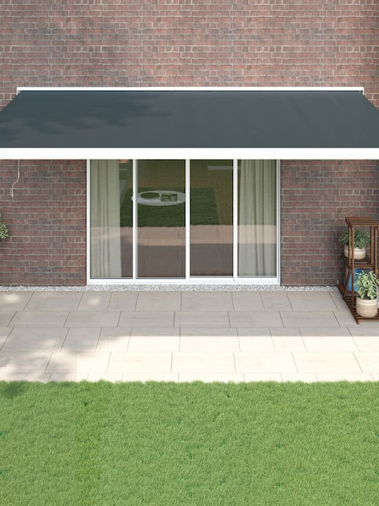 vidaXL Terrace Wall Tent Gray 5x3cm