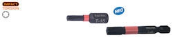 Tactix Set 2 Biți Șurubelniță Torx