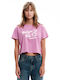 Emerson Women's Crop T-shirt Purple