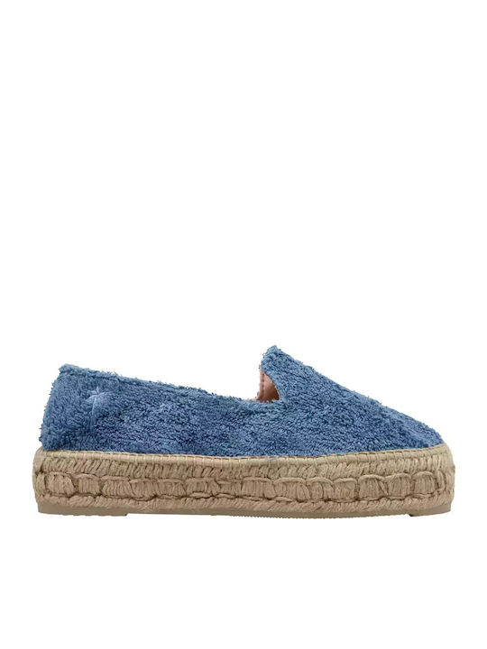 Sydney T Fabric Women's Espadrilles in Blue Color