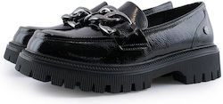 Refresh Γυναικεία Loafers σε Μαύρο Χρώμα