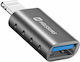 Swissten Konverter Blitzschlag männlich zu USB-A weiblich 1Stück 55500300