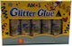 Amos Κόλλα Glitter Ασημί 120ml Σετ 5τμχ