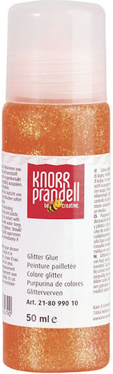 Knorr Prandell Κόλλα Glitter Πορτοκαλί 50ml