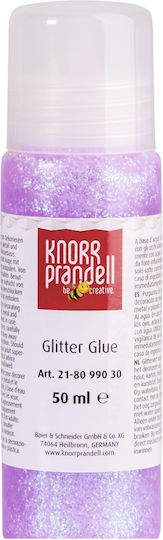 Knorr Prandell Κόλλα Glitter Μωβ 50ml Λιλά